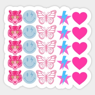 preppy pattern Sticker